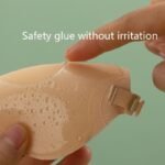 Reusable Strapless Adhesive Bra For Women - Backless Stick-On Design, Soft Silicone & Polyester, Semi-Transparent, Hand Wash Only, Black & Beige Options - Image 7