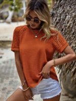 Women'S Hollow Short-Sleeve T-Shirt - Image 10