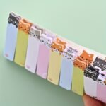 150 Sheets/Pack, Cute Cat-Themed Sticky Notes Set - Perfect For Bookmarking & Memos, Office Essentials - Image 10