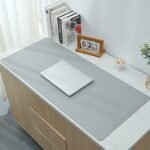 1Pc Leather Mouse Pad Faux Leather Desk Mat For Office, Waterproof And Stain-Proof Keyboard Pad, Simple Solid Color Computer Pad, Suitable For Office, Study Table Or Dining Table, Easy To Clean, Multiple Colors Available Pink, Blue, Green, Yellow, Gray, Black - Image 24