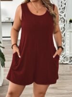 Women'S Plus Size Solid Color Casual Jumpsuit Pants For Comfortable And Cool Casual Attire - Image 2