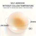 1Pc Seamless Silicone Nipple Covers, Invisible & Reusable Anti-Convex Pasties In Light Beige, Skin-Tone, And Dark Brownish-Red, Hand-Washable Women'S Lingerie Accessories - Image 12