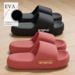 Women'S Comfortable Eva Slippers - Solid Color, Open Toe Moccasins For Indoor Home And Bathroom Use, Casual Slip-On Design, Perfect Christmas Gift, Ladies Slippers - Image 4