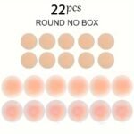 22Pcs Solid Silicone Nipple Cover, Invisible Strapless Counter Convex Breast Pasties, Women'S Lingerie & Underwear Accessories, 2024 Warm Selling, Reusable, Self-Adhesive - Image 5