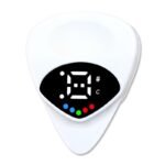 1Pc Qijistar 2-In-1 Guitar & Ukulele Tuner And Pick Combo With Digital Display, 12-Tone Equal Temperament, Portable Tuner With Built-In Pick - Compatible With Acoustic/ Guitars, Bass, Ukuleles - Ideal For Beginners & Professionals - Compact & User-Friendly Design With Clear Display & One-Touch Operation - Image 3