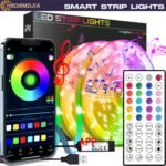 Nbbuff Led Lights For Bedroom, 4.88Meter-30.48Meter Smart App Control Music Sync Color Changing Strip Lights With Remote And Timing, For Room Home Party Decoration For Hotel