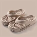 Simple Letter Print Flip Flops, Casual Clip Toe Summer Shoes, Comfortable Indoor Home Slides - Image 15