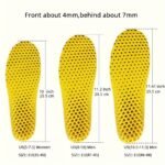 3 Pairs Breathable Mesh Shoe Insoles - Comfortable Replacement Inserts For Sports Shoes & Water Footwear, Black, Enhanced Ventilation Design For All-Day Support - Image 2