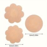 10/20Pcs Disposable Non- Chest Patches - Ultra-Thin Transparent Breathable Anti-Glare & Anti-Peeping Wedding Dress Covers With Floral & Round Cutouts For Bridal Wedding Day Confidence, Bride Accessories - Image 8