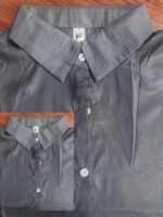 Solid Color Loose Button Front Shirt, Casual See Through Long Sleeve Thin Shirt For Spring & Fall, Women'S Clothing - Image 10