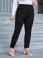Fashionable And Elegant Plus-Size Women'S Long Stretchy Pants. - Image 10