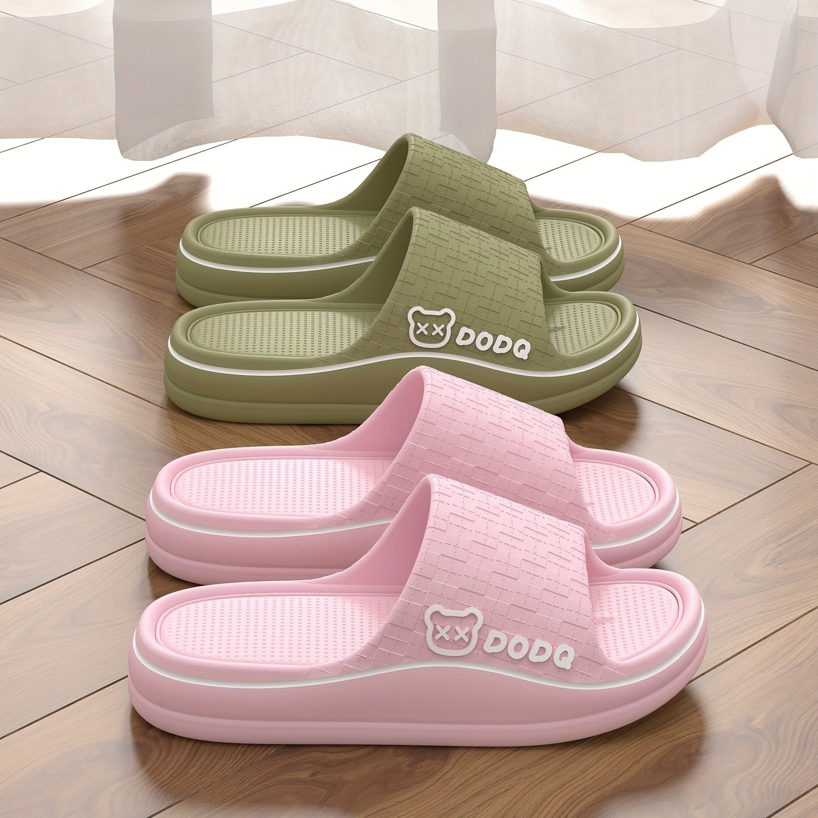 product-fancy-650ce7de-cab3-4653-ba93-be4ac548440f.jpg Women'S Eva Slip-On Slippers - Comfortable Non-Slip Sole, Cute Cartoon Pattern, Lightweight Indoor/Outdoor Beach Sandals, Machine Washable All-Season Casual House Shoes, Slipon Design | Antislip Sole, House Slippers - Image 1