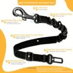 Adjustable Dog Car Seat Belt With Secure Buckle - Heavy-Duty Pet Safety Harness, Quick-Release Buckle, Machine Washable Dog Leash For Suvs, Sedans, Trucks - Vehicle Restraint For Small To Large Dogs - Travel Safety Leash, Dog Seatbelt, Sturdy Metal Clip, Reinforced Stitching, Suv Owners, Dog Leash For Car, Dog Harness, Nylon Cord For Car Belt, Car Belt, Dog Belt, Dog Manner Belt, Dog Seatbelt For Car, Dog Car Restraint, Dog Harness For Small/Medium/Large Dogs, Dog Accessory - Image 11