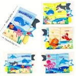 Diikamiiok Colorful Cloth Books For Youngsters - Engaging Visual & Auditory Training With Cartoon Animal Tails, Soft Polyester, Ideal For Ages 12-72 Months, Youngsters Learning Toys - Image 3