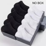 1/5/10/20/30 Pack Of Men'S Spring And Summer Short Socks, Low-Cut Solid Color Black, White, Gray, Moisture-Wicking, Breathable, Invisible Boat Socks, Sweat-Resistant - Image 12