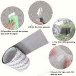 Anti-Mosquito Mesh Repair Tape, Waterproof Self-Adhesive Patch For Dorm Screens And Curtains, Strong Bond Fiberglass Repair Tape For Screen Tear, 2M Roll For Window And Door Screen Repair - Image 8