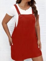 Women'S Sleeveless Square Neck Dress With Pockets - Royal Blue & White Contrast, Loose H-Line Silhouette, Machine Washable Casual To Semi-Formal Wear For Spring Summer Fall, Casual Attire, Contrasting Pocket Detail - Image 3