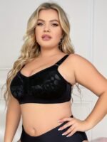 Plus Floral Seamless Push-Up Bra, Wire-Free Bra, Comfortable And Breathable Underwear - Image 10