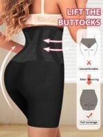 1Pc Women'S High-Waist Breathable Comfort Shapewear Boxer Briefs - Seamless, Butt-Lifting, S-Xxl Size, Elegant Solid Color Underwear For Everyday & Special Occasions, High Waisted Boxer Shorts, Butt Lifting Underwear, Minimalist Underwear, Comfortable Fit - Image 6