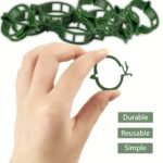 Durable Plastic Garden Trellis Clips - 10/50/100/150Pcs - Ideal For Supporting Tomato, Grape Vines & Vegetables - Promotes Healthy Upright Growth, Garden Trellis For Climbing Plants - Image 8