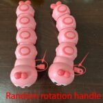 1Pc/2Pcs/3Pcs Caterpillar Toys, Sensory Toys, Parent Child Interactive Toys, Holiday Gifts For Kids, Party Favors (Random Rotation Handle), Interactive Play, Sensory Play, Durable Plastic, Sturdy Construction, Interactive Toy, Party Favor Pack - Image 8