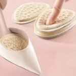 One Pair Of Soft Round Head Relief Shoe Pads With Peach Heart Cushion, Anti-Slip For High Heels And Casual Shoes
