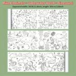 Creative Doodle & Painting Roll For Ages 3+ - 300Cm Unfolding Graffiti Paper, Develop Creativity And Motor Skills, Mixed Color Watercolor Compatible Art Scroll - Image 3
