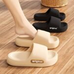 Women'S Summer Slippers - Solid Color Elegant, Comfortable For All Seasons, Round Toe|Simple|Non-Slip|Quick-Drying|Platform Soles|Comfortable, Eva Durable Insoles And Soles, Casual Daily Wear, Suitable For Beach Holiday Trips, Unisex Beach Sandals - Image 2