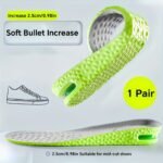 1Pair Invisible Height Increasing Insoles, Breathable Comfortable Insoles, Unisex Shock Absorption Insoles - Image 9