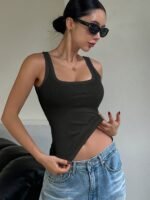 Japanese And Korean Special Edition: Summer Women'S Simple Fashion Vest - Elegant Underwear & Outerwear Tank Top With Straps - Image 2