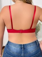 Julexy Elegant White Lace Push-Up Bra For Women - Ultra-Thin, Breathable Comfort, Non-Padded, Nylon/Elastane Blend, Hand Washable, Everyday Comfort Bra|Delicate Floral Lace|Hand Washable Bra - Image 5