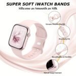 Sports Silicone Strap Compatible With For Apple Watch Strap 40Mm 38Mm 41Mm 44Mm 45Mm 42Mm 49Mm For Women And Men, Soft Wristband Waterproof Replacement Sports Strap, Suitable For Iwatch Strap Series 9 8 7 6 5 4 3 2 1 Se Ultra - Image 4