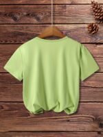 Paris France Casual Crew Neck T-Shirt - Geometric Pattern, Polyester Knit Fabric, Regular Length, Summer Wear, Soft And Comfortable - Image 9