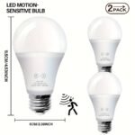 Energy Motion Sensor Bulb, 9W (60W Equivalent), Indoor Automatic Activation, A19, E26, 6000K Twilight To Dawn Safety Light, Suitable For Entryway, Porch, Stairs, Hallway, Pack Of 1, Motion Sensor Light Indoor, Porch Illumination, Sleek Bulb Design, Durable Bulb, Energyefficient Bulb, Home Security, Minimalist Bulb, Longlasting Bulb, Motionactivated Bulb, Homeowners - Image 5