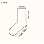 New Black Business Solid Color Socks For Men, Mid-Calf Length, Suitable For Spring, Autumn, And Winter, Available In Sizes 5, 10, 15, 20, 25, 30, 35, And 40. - Image 6