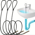 3Pcs Extra Long Stainless Steel Drain Clog Remover Hooks With Nylon Coating - Ideal For Bathroom Sink, Bathtub & Shower Drains
