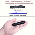 1/2Pcs 395Nm Uv Black Light Flashlight,Ultraviolet Invisible Ink Torch,Ore Moneyscorpion Detection Lamp,Small Portable Pocket Pen Lights, Pet Urine,Hotel Inspection,Dry Stain(Notinclude Battery) - Image 6
