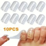 10Pcs Anti-Friction Toe Protectors: Breathable Gel Toe Caps, Flexible Foot Care Accessories, Unisex Odorless Toe Sleeves, Small Toe Anti-Friction Toe Tubes - Image 3