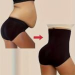 Looks 4.54 Kg Thin1Pcs Of Women'S High-Waisted Shapewear - Apricot And Black, Abdominal Control And Buttock Lift, Smooth Stretch Fabric, Solid Stripe Details, Daily Body Contouring And Buttock Lift | Summer Skinny | Thin Leggings