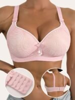 Women'S Wireless Sports Bra - Lift Support, Adjustable Straps, Contrast Trim, Comfortable Casual Attire, Black With White Accents, Non-Removable Pads, Elegant Design For Lifestyles, Sports Lingerie | Contrasting Trim Design | Smooth Texture Fabric - Image 4