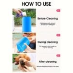 Portable Soft Silicone Pet Paw Cleaner Cup With Brush - Turquoise & Black Dog & Paws Washing Cup, Non-Slip Base, Easy-Clean Durable Design For / Use, Dirt & Debris Remover For Paws Before/Fter Walks, Paw Cleaner For Dogs, Dog Paw Washer, Dog Feet Cleaner, Dog Foot Cleaner, Pet Foot Cleaner, Paw Washer For Dogs, Cleaning Dogs Feet Wipes, Dogs Paw Cleanet, Dog Paw Cleaner For Large Dogs, Paw Cleaning Cup, Paw Cleaner For Medium Dogs, Pet Feet Cleaner, Paw Washers For Dogs, Paw - Image 13