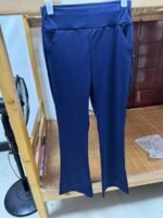 Women'S High-Waisted Wide-Leg Yoga Pants - Tummy Control Butt-Lifting Stretch Fabric With Pockets, Loose Flared Design For Running, Gym, Dance & Casual Wear, Gym Workout Clothes, Durable Sportswear - Image 3