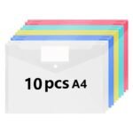 5/10Pcs A4 Clear Plastic File Folders - Durable Pp Material, Ideal For School & Office Organization, Available In 5/10Pcs, 15/25Pcs, 35/45Pcs, 55Pcs, Office Organization | Sleek File Holder | Durable Plastic - Image 15