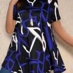 Elegant Random Print Short Sleeve T-Shirt For Women - Polyester, Crew Neck, Slight Stretch, All Seasons, Knit Fabric, 180 G/M?