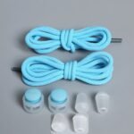 Trendy All-Match Shoe Laces With Buckle Fixing Artifact, Colorful Elastic Laces That Don'T Need To Be Tied, Lazy People'S Laces That Don'T Need To Be Tied, 8Pcs Set, Elastic, Shoe Laces - Image 9