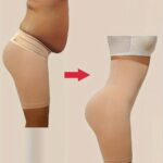 High-Waisted Shaping Panties For Women - Elegant Polyamide Knit Fabric Control Briefs With 90% Polyamide 10% Elastane, Solid Color, High Support With Leg Shaping And Tummy Control, 1 Pc Pack