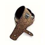 Premium Faux Leather Guitar Strap - Adjustable 129.54Cm-149.86Cm, Durable & Embossed Design With Floral Patterns Or Crocodile Texture, Ideal For Acoustic, Electric & Bass Guitars - Available In Multiple Colors, Guitar Accessories - Image 5