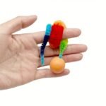 1Pc Interactive Cat Play Toy--Geometric Polyester Twisted Worm With Connecting Ball, Uncharged Pet Play Stick--Colorful Simulated Battery-Free For Caterpillar Set - Image 10