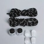 Trendy All-Match Shoe Laces With Buckle Fixing Artifact, Colorful Elastic Laces That Don'T Need To Be Tied, Lazy People'S Laces That Don'T Need To Be Tied, 8Pcs Set, Elastic, Shoe Laces - Image 7