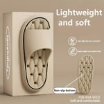 Women'S Comfortable Round Toe Eva Slippers - Thick Sole, Lightweight, Soft, Non-Slip Sole, Solid Color, Quick Dry, Comfortable, Casual Cave Shoes, Perfect For Indoor/Outdoor Use, Beach & Home Relaxation, Women'S Slippers Versatile For All Seasons - Image 2